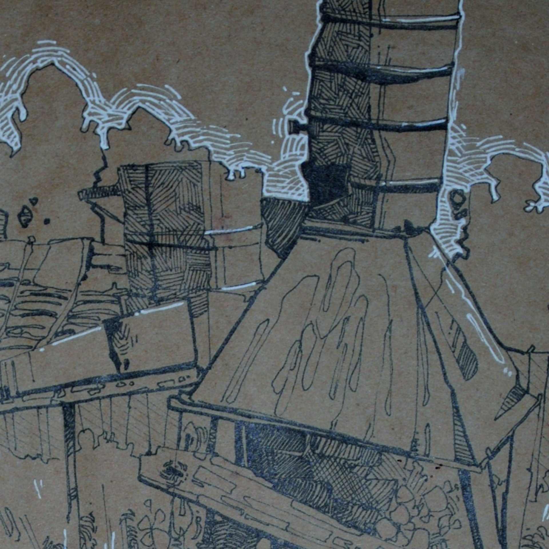Этюд. Васева Марина. Бумага, линеры. 2015 (2)_1